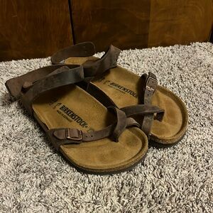 Birkenstock sandals w/ ankle wraps